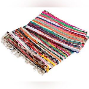 Handwoven multicolor chindhi rug